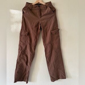 Sanctuary Chocolate Brown Cargo Pants with Flap Pockets